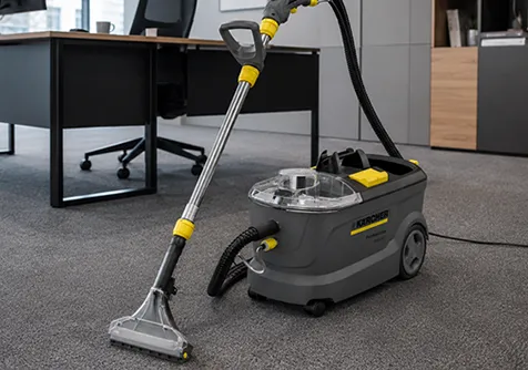 Lava Tapiz Kärcher Puzzi 10/1, maquinaria para servicios de limpieza premium